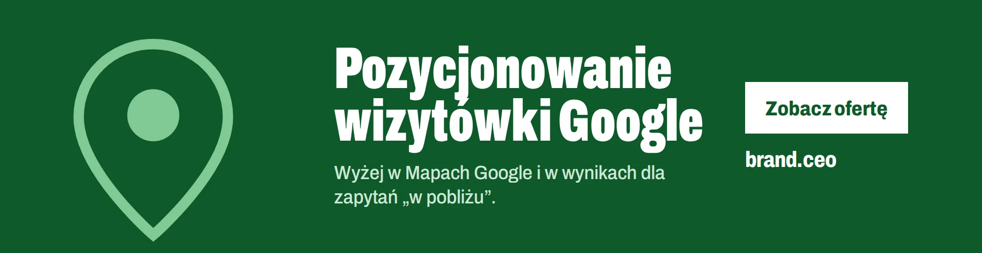 pozycjonowanie wizytówki google